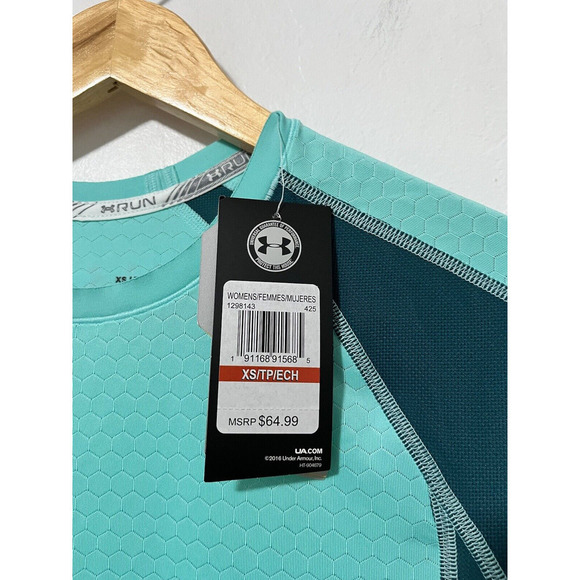 Under Armour HexDelta Running Long Sleeve Shirt Size XS Colorblock Athletic NEW - Picture 6 of 7